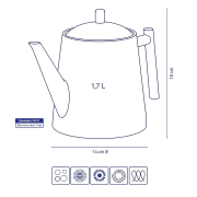 Theepot Ancona 1,7 L